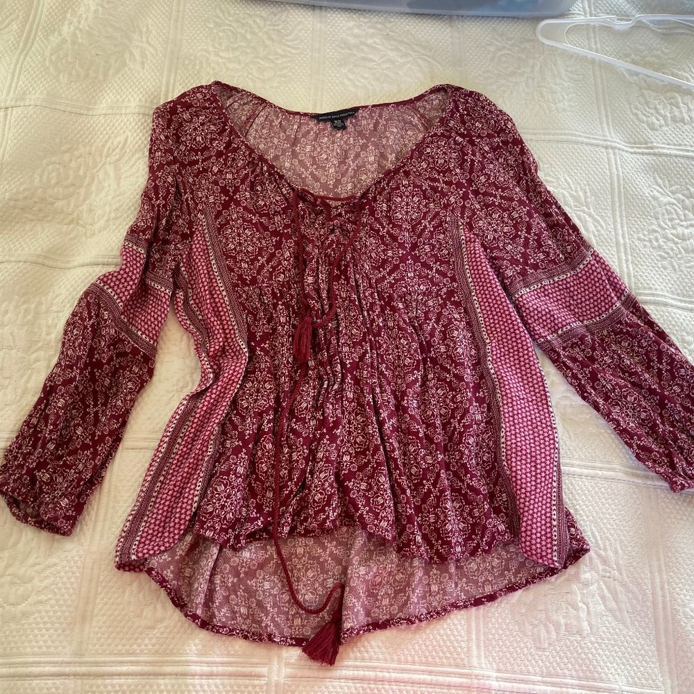 American Eagle Outfitters Long Sleeve Blouse